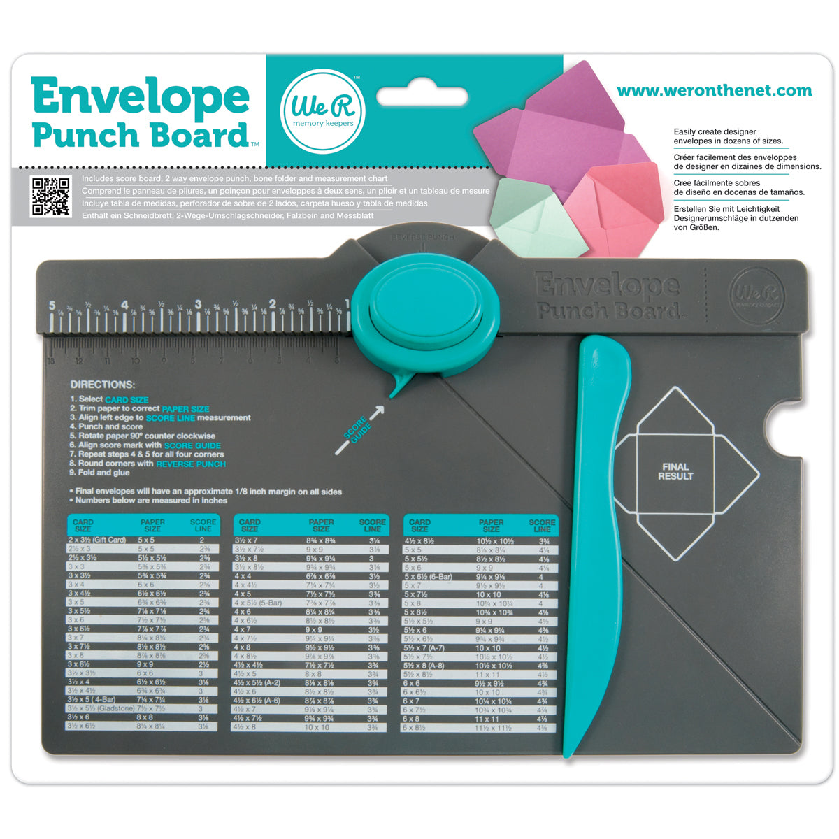 Punch Board Envelope 1 Ivory