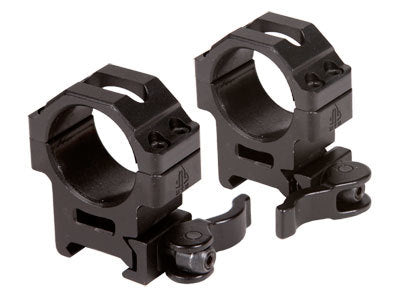 30mm Quick-Detach Rings, Medium, Weaver/Picatinny, See-Thru, Compact, Law-Enforcement Grade