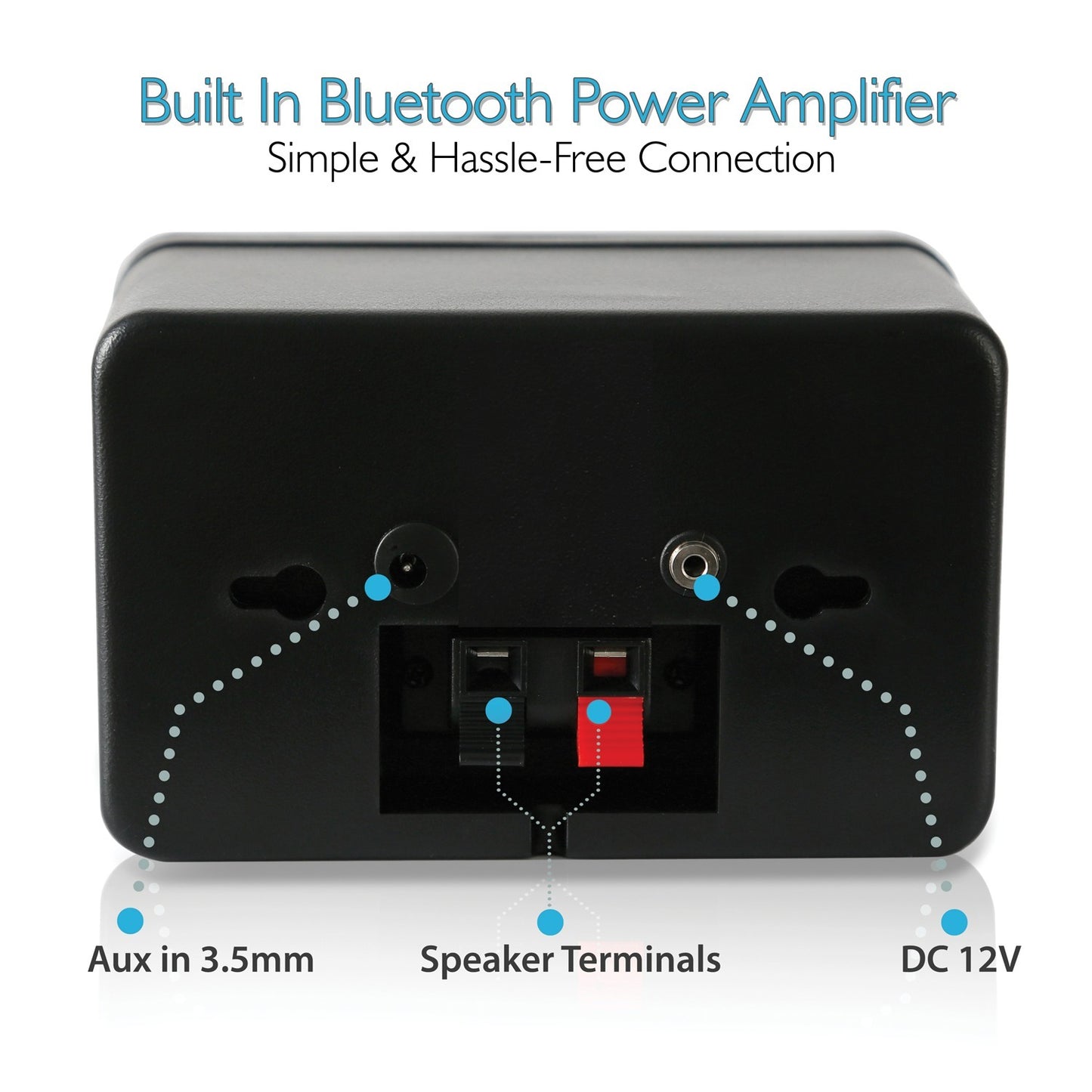 Pyle PDWR42BBT 3.5-Inch 200-Watt 3-Way Indoor/Outdoor Bluetooth Home Speaker System (Black)
