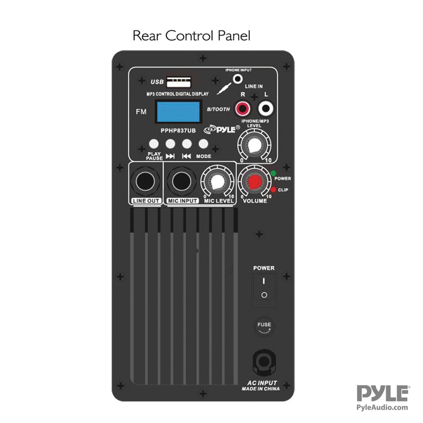 Pyle PPHP837UB Bluetooth Loudspeaker PA System