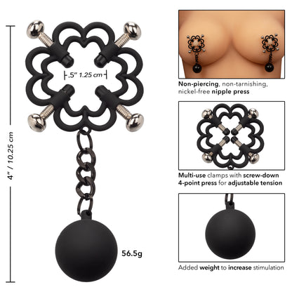 Nipple Grips Power Grip 4-Point Weighted Nipple  Press